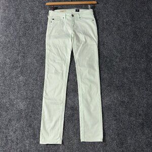 AG Adriano Goldschmied Jeans Womens 24 The Stilt Cigarette Leg Mint Green Pocket